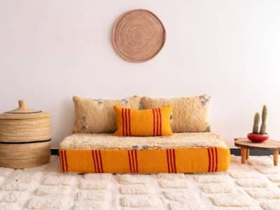 Boho Moroccan Floor Sofa Yellow