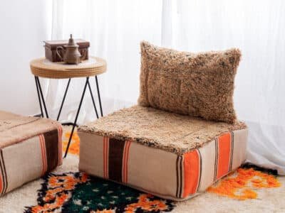 3 Places Modular Moroccan Floor Sofa Beige - Image 13