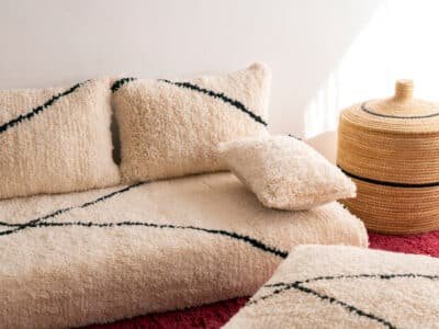 Handmade Moroccan Floor Sofa Set - Beni Ourain - Image 6