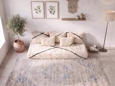 Handmade Moroccan Floor Sofa Set - Beni Ourain - Image 6