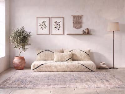Handmade Moroccan Floor Sofa Set - Beni Ourain - Image 1