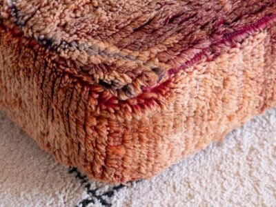 24X24X8'' Berber Floor Pouf Wool - Image 2