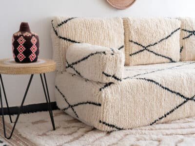 White Floor Sofa Covers Morocco - Image 9