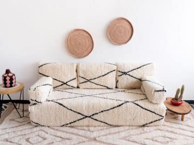 White Floor Sofa Covers Morocco - Image 4
