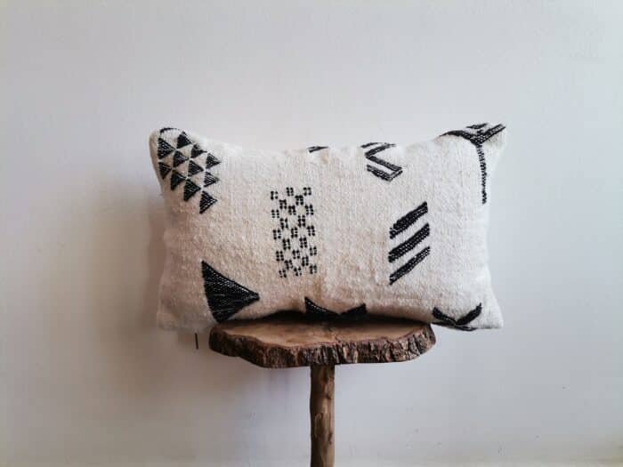 White Black Pillow Case