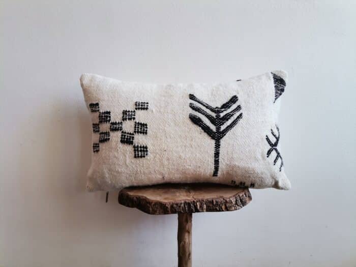 White Black Pillow Case