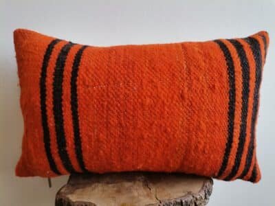 Black and Orange Pillow Case