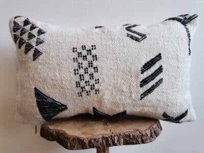 White Black Pillow Case