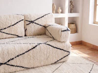 White Floor Sofa Covers Morocco - Image 3