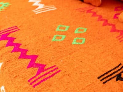 6 ft Orange Floor Sofa Morocco - Image 11