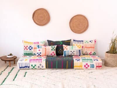 Multicolored Floor Sofa