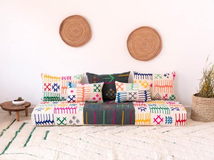 Multicolored Floor Sofa