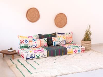 6ft Multicolored Floor Sofa - Image 2