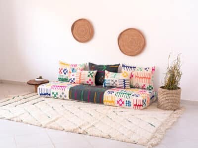 6ft Multicolored Floor Sofa - Image 3