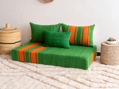 4 ft Floor Couch Green - Image 3