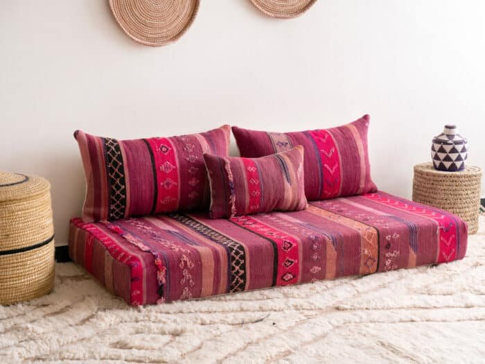 Purple Moroccan Floor Seating