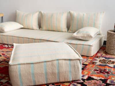6 ft Morocco Floor Sofa Set - Image 6