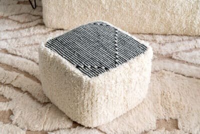 Floor Cushion Seating White - Image 13