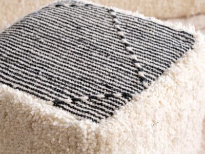 Floor Cushion Seating White - Image 14