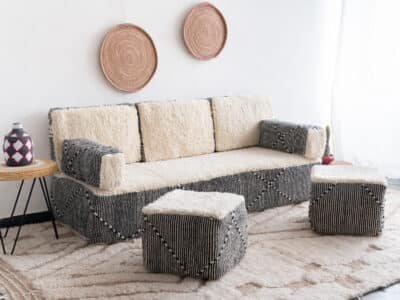 White Floor Couch - Image 2