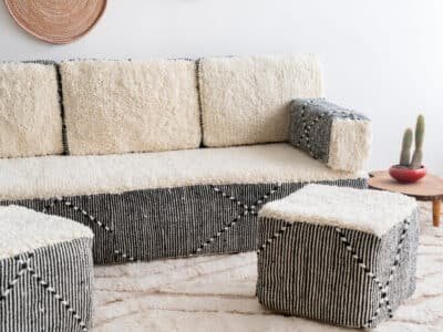 White Floor Couch - Image 5