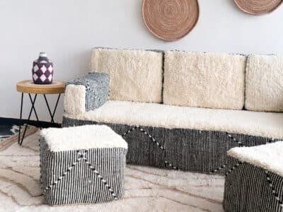 White Floor Couch - Image 6