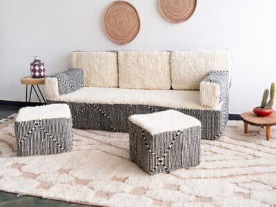 White Floor Couch - Image 11