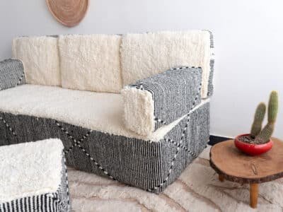 White Floor Couch - Image 12