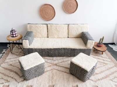 White Floor Couch - Image 13