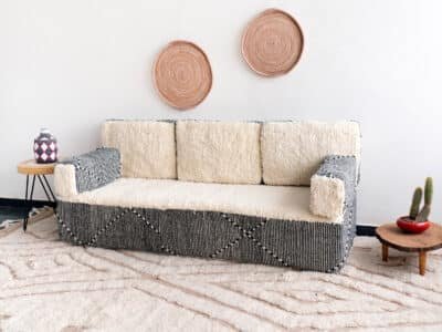 White Floor Couch - Image 17