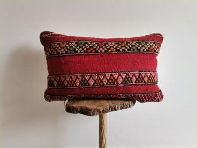 Red Boho Pillow