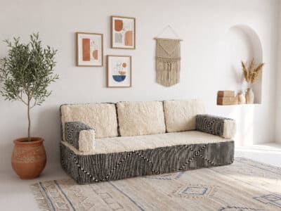 White Floor Couch