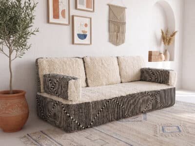 White Floor Couch - Image 4