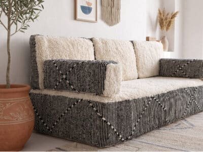 White Floor Couch - Image 2