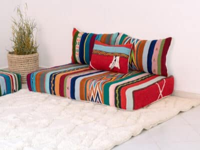 2 x 4ft Handmade Moroccan Floor Seats - Image 2