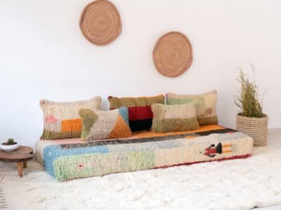 6 ft Modern Berber Floor Sofa - Image 2