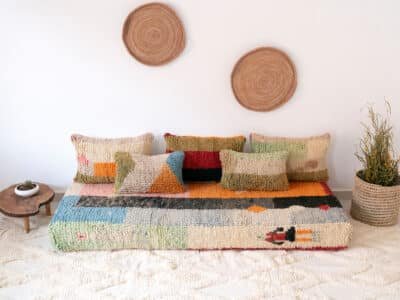 6 ft Modern Berber Floor Sofa - Image 3