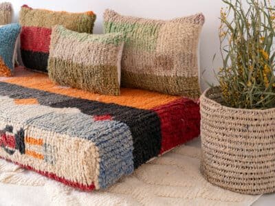 6 ft Modern Berber Floor Sofa - Image 5