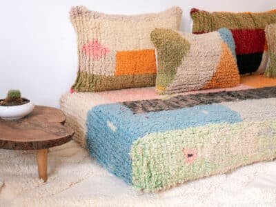 6 ft Modern Berber Floor Sofa - Image 6