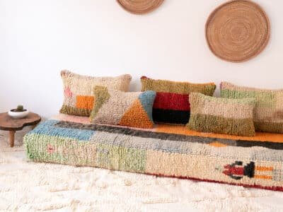 6 ft Modern Berber Floor Sofa - Image 9