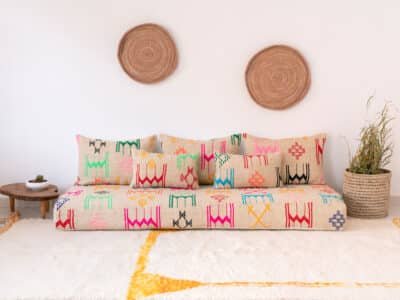 6 ft Beige Floor Sofa Morocco - Image 2