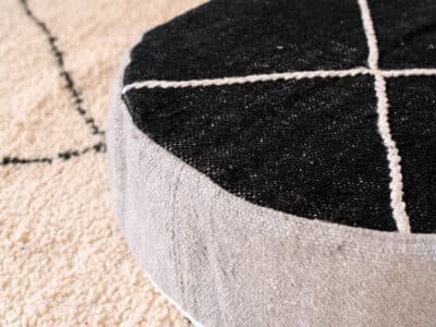 20X6'' Ottoman Morocco Black - Image 3