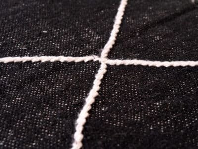 20X6'' Ottoman Morocco Black - Image 4