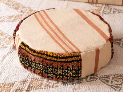 7 ft Bohemian Moroccan Floor Couch Vintage - Image 10