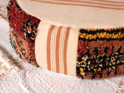 7 ft Bohemian Moroccan Floor Couch Vintage - Image 11