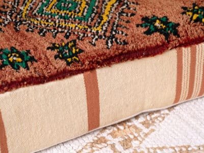 7 ft Bohemian Moroccan Floor Couch Vintage - Image 12