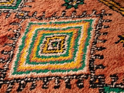 7 ft Bohemian Moroccan Floor Couch Vintage - Image 13