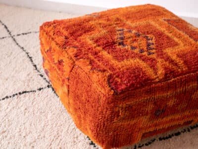 24X24X8'' Berber Ottoman Orange - Image 3