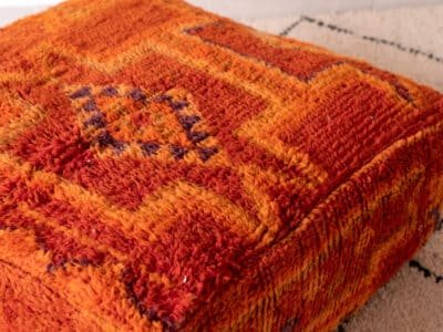 24X24X8'' Berber Ottoman Orange - Image 4
