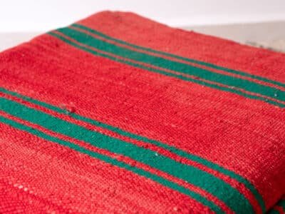 24X24X8'' Berber Pouf Red - Image 2